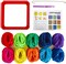 Weaving Loom Kit - 300pcs Rainbow Knitting Refill Loops in 10 Colors, Make 8 Potholders for Beginners